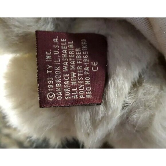 Ty Attic Treasures Gwyndolyn Bear Plush Stuffed Animal Silver Gold Jointed 1993 - Picture 7 of 7